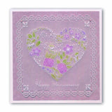 Garden Heart <br/>A5 Square Groovi Plate