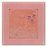 Friends Are Like Flowers <br/>A5 Square Groovi Plate <br/>(Set GRO-FL-40503-03)