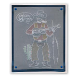 Groovi Go! Cowboy Figure <br/>3 Part A6 Groovi Plate <br/>(Set GRO-GO-40808-19)