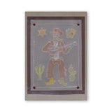 Groovi Go! Cowboy Figure <br/>3 Part A6 Groovi Plate <br/>(Set GRO-GO-40808-19)