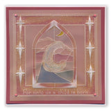 Madonna Window <br/>A5 Square Groovi Plate <br/>(Set GRO-CH-40424-03)