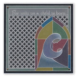 Madonna Window <br/>A5 Square Groovi Plate <br/>(Set GRO-CH-40424-03)