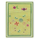Tina's Doodle Flowers 1 <br/>A6 Groovi Plate