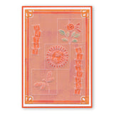 Tina's Doodle Flowers 2 <br/>A6 Groovi Plate