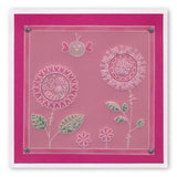 Tina's Doodle Flowers 2 <br/>A6 Groovi Plate