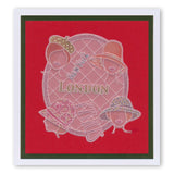 Hats 2 <br/>Groovi Border Plate <br/>(Set GRO-FA-40513-09)