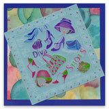 Hats 2 <br/>Groovi Border Plate <br/>(Set GRO-FA-40513-09)