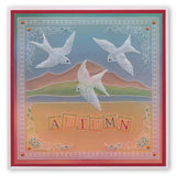 House Martins & Woodland Glade <br/>A5 Square Groovi Plate Set
