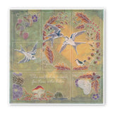House Martins <br/>A5 Square Groovi Plate <br/>(Set GRO-BI-40819-03)