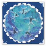 House Martins <br/>A5 Square Groovi Plate <br/>(Set GRO-BI-40819-03)
