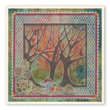 Woodland Glade <br/>A5 Square Groovi Plate <br/>(Set GRO-BI-40819-03)