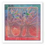Woodland Glade <br/>A5 Square Groovi Plate <br/>(Set GRO-BI-40819-03)