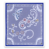 Jayne's Butterflies & Flourishes <br/>A5 Square Groovi Plate Set