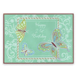 Jayne's Butterflies & Flourishes <br/>A5 Square Groovi Plate Set