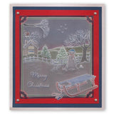 Jayne's Winter Scene - Sled <br/>A4 Square Groovi Plate <br/>(Set GRO-WI-40501-15)