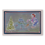 Jayne's Winter Scene - Cat <br/>A4 Square Groovi Plate