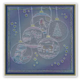 Jayne's Winter Scene - Sled <br/>A4 Square Groovi Plate <br/>(Set GRO-WI-40501-15)