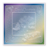 Jayne's Winter Scene - Sled <br/>A4 Square Groovi Plate <br/>(Set GRO-WI-40501-15)