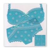 Oooh-La-La Knickers & Bra <br/>A4 Square Groovi Plate Set