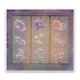 Linda's 123 Flowers - ABC <br/>Daisy, Sweet Pea & Hydrangea <br/>A4 Square Groovi Plate Set