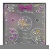 Linda's 123 Flowers - ABC <br/>Daisy, Sweet Pea & Hydrangea <br/>A5 Square Groovi Plate Set