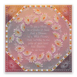 Linda's 123 Flowers - ABC <br/>Daisy, Sweet Pea & Hydrangea <br/>A5 Square Groovi Plate Set