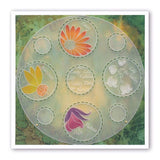 Linda's 123 Flowers - ABC <br/>Daisy, Sweet Pea & Hydrangea <br/>A4 Square Groovi Plate Set