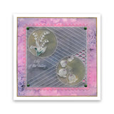 Linda's 123 Flowers - ABC <br/>Daisy, Sweet Pea & Hydrangea <br/>A5 Square Groovi Plate Set