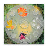Linda's 123 Flowers - ABC <br/>Daisy, Sweet Pea & Hydrangea <br/>A5 Square Groovi Plate Set