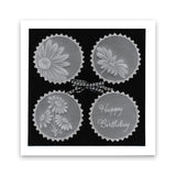 Linda's 123 Flowers - ABC <br/>Daisy, Sweet Pea & Hydrangea <br/>A5 Square Groovi Plate Set
