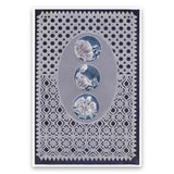 Linda's 123 Flowers - ABC <br/>Daisy, Sweet Pea & Hydrangea <br/>A4 Square Groovi Plate Set