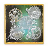 Linda's 123 Flowers - B <br/>Sweet Pea, Lisianthus & Lily <br/>A4 Square Groovi Plate