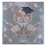 Linda's Papa Owl <br/>A4 Square Groovi Tem-plate <br/>(Set GRO-TE-40910-15)