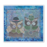 Linda's Papa Owl <br/>A4 Square Groovi Tem-plate <br/>(Set GRO-TE-40910-15)