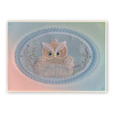Linda's Baby Owl <br/>A4 Square Groovi Tem-plate <br/>(Set GRO-TE-40910-15)