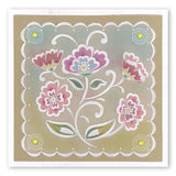 Lace Flowers & Netting <br/>A5 Square Groovi Plate Set