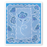 Lace Flowers & Netting <br/>A5 Square Groovi Plate Set