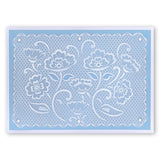 Lace Flowers & Netting <br/>A5 Square Groovi Plate Set
