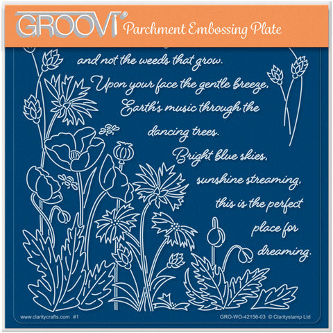 Linda's Count the Meadow Companion A5 Square Groovi Plate