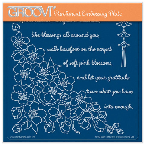 Linda's When Nature's Confetti is Scattered Companion A5 Square Groovi Plate