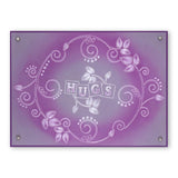 Leafy Swirl & Large Netting <br/>A5 Square Groovi Plate Set