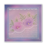 Linda's 123 - Wild Flowers <br/>A4 Square Groovi Plate