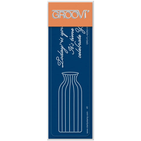 Linda's Frosted Floral Vase Groovi Spacer Plate