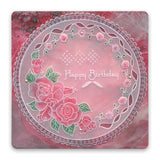 Linda's Roses & Lace <br/>A5 Square Groovi Plate