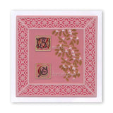 Linda's 123 Christmas - GH <br/>Poinsettia & Christmas Rose <br/>A4 Square Groovi Plate Set