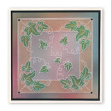 Linda's 123 Christmas - GH <br/>Poinsettia & Christmas Rose <br/>A4 Square Groovi Plate Set
