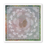 Linda's 123 Christmas - G <br/>Poinsettia, Mistletoe & Pine <br/>A4 Square Groovi Plate