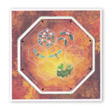 Linda's 123 Christmas - GH <br/>Poinsettia & Christmas Rose <br/>A5 Square Groovi Plate Set