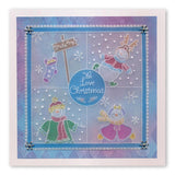 Linda's Snowman, Snowlady & Snowbaby Trio <br/>A5 Square Groovi Plate Set