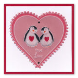 Linda's Penguins <br/>A5 Square Groovi Plate